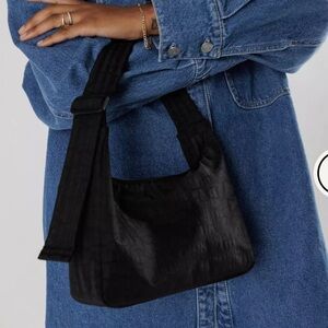 Baggu Mini Nylon Shoulder Bag, black